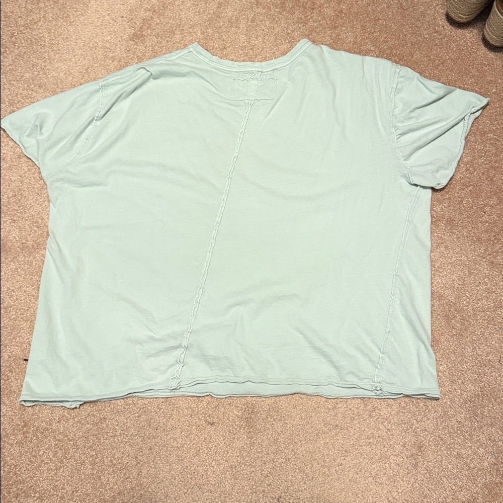 We The Free Nina Tee Mint Green Short Sleeve